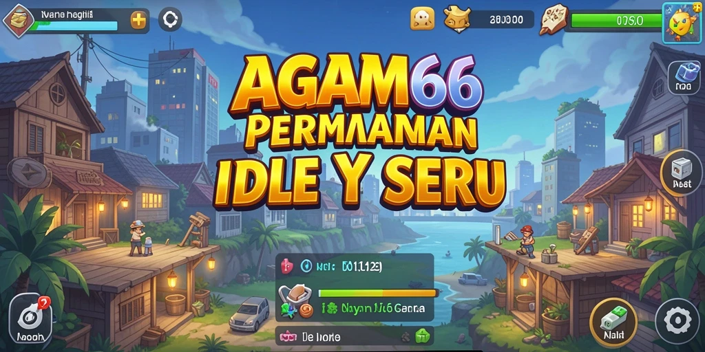 Screenshot utama AGAM66 menunjukkan serunya gameplay Idle yang menawan.