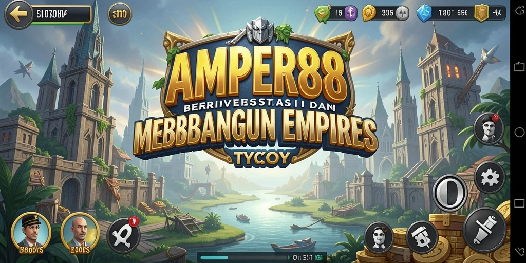 Screenshot utama AMPER88 menampilkan momen strategis dalam membangun imperium Tycoon.