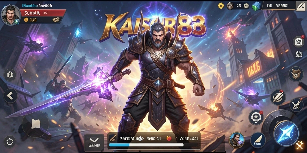 Screenshot gameplay <strong>KAISAR888</strong> menampilkan aksi pertarungan mendebarkan.