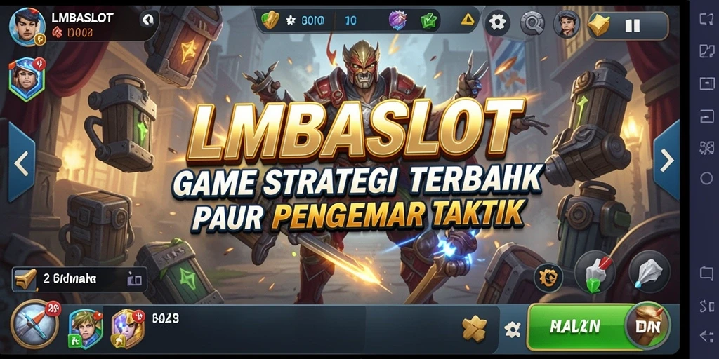 Tangkapan layar menampilkan aksi strategis dalam LMBASLOT.