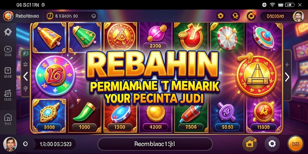Tampilan menarik dari gameplay slot REBAHIN yang penuh warna.