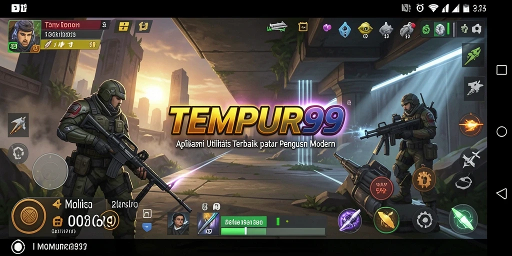 Tampilan antarmuka TEMPUR99 yang intuitif dan modern.